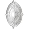 Ekena Millwork Attica PVC Medallion (Canopies up to 6 3/4"), 19"OD x 3 1/2"ID x 1"P, Universal Aged Metallic Rust CMP19ATDRU - alternate 5